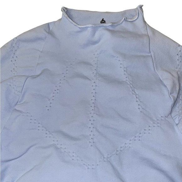 Free People Good Karma High-Neck Layer in Baby Blue XS/S NWOT - Picture 10 of 15